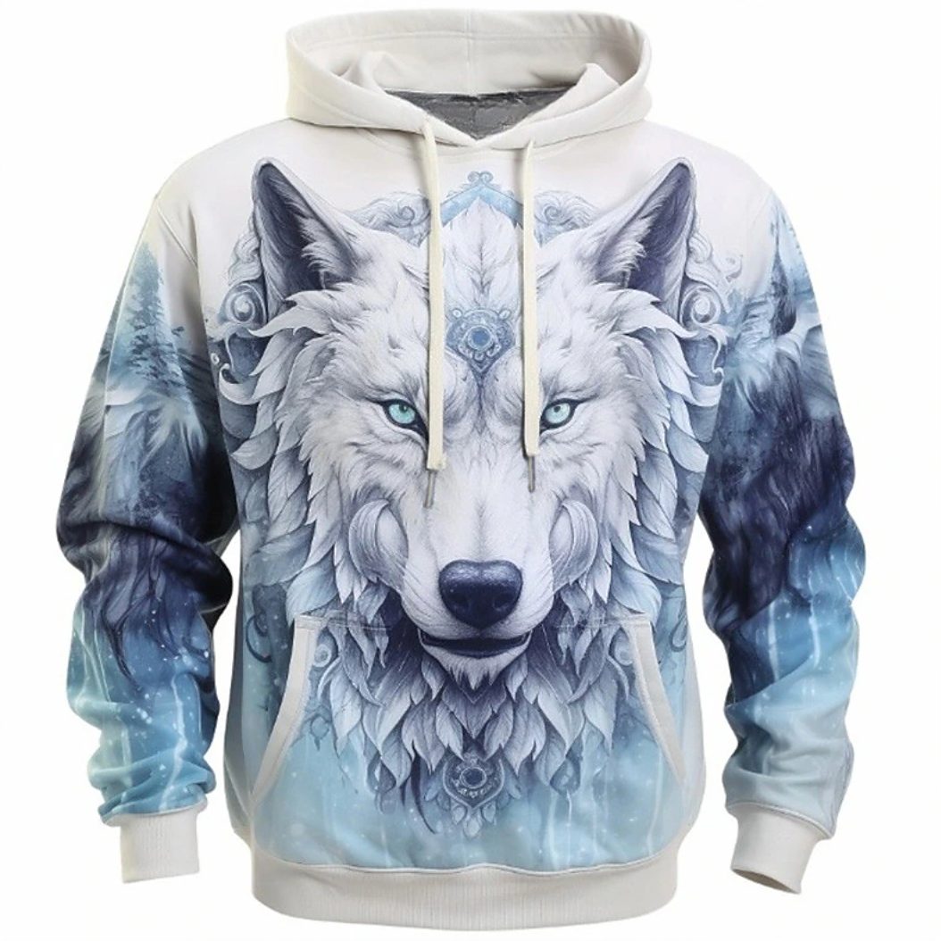 THE WOLF - Unieke hoodie (1 + 1 GRATIS)