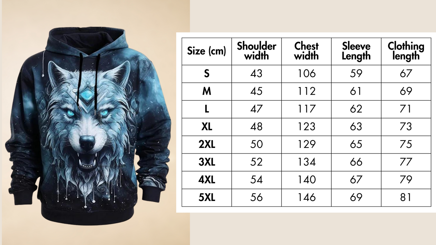 MOON WOLF - Unieke hoodie