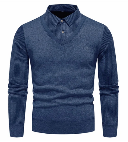 FIO - Tweedelige Trui Met Fleece En Polokraag