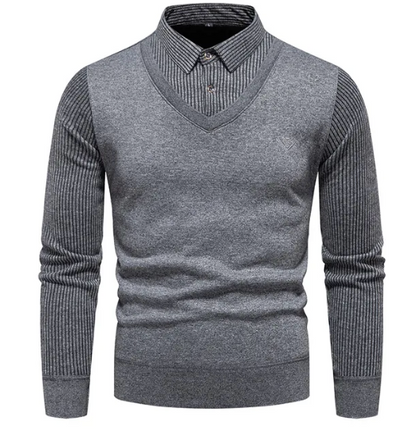 FIO - Tweedelige Trui Met Fleece En Polokraag