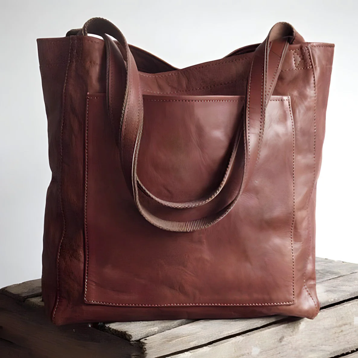 FRANCESCA - Vintage leren tas