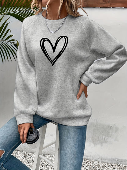 Love Bliss - Sweatshirt met hartprint