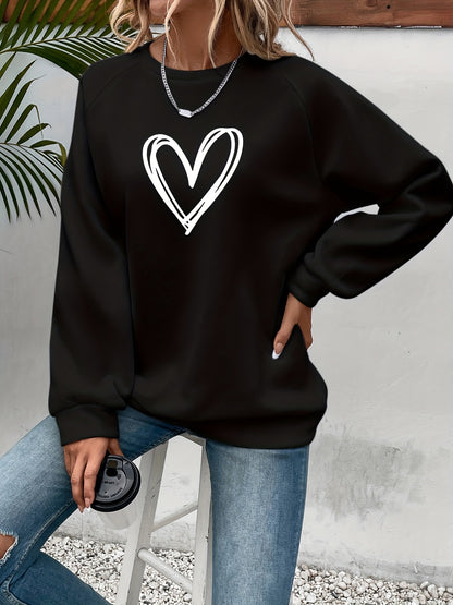 Love Bliss - Sweatshirt met hartprint