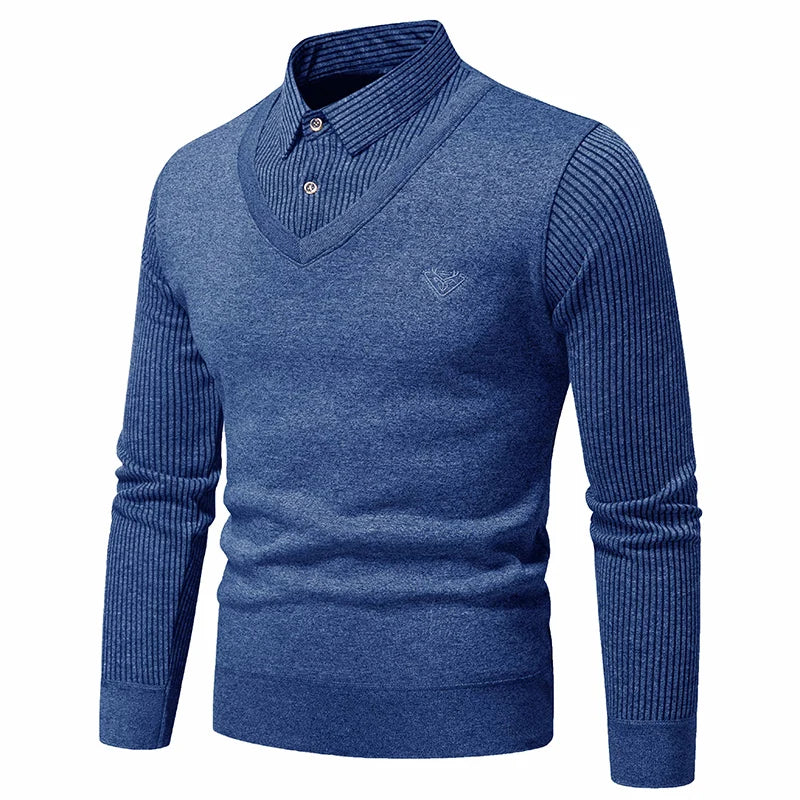 FIO - Tweedelige Trui Met Fleece En Polokraag