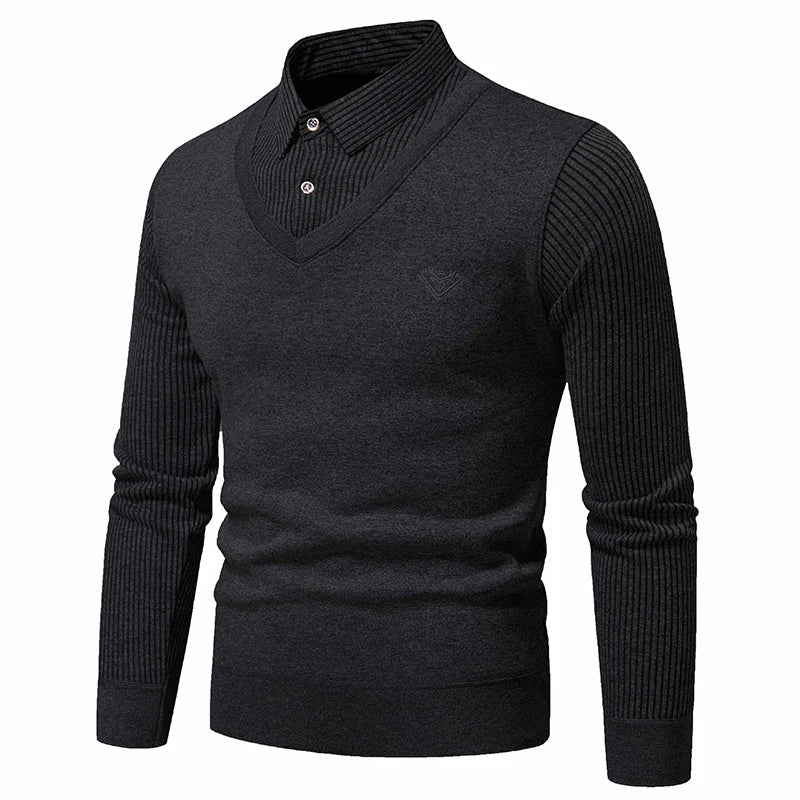 FIO - Tweedelige Trui Met Fleece En Polokraag